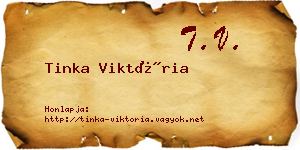 Tinka Viktória névjegykártya